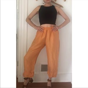 Vintage Bryn walker hemp silk cropped pants